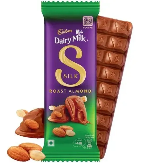 Cadbury Dairy Milk Silk Roast Almond, 58g - 58g