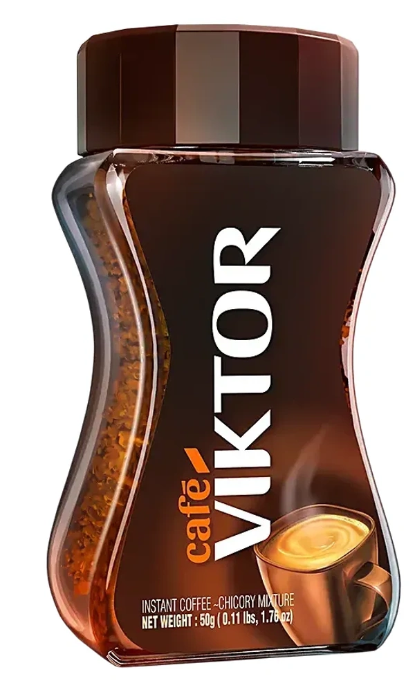 Cafe Viktor Instant Coffee Chicory Mixture, 150ml - 150ml