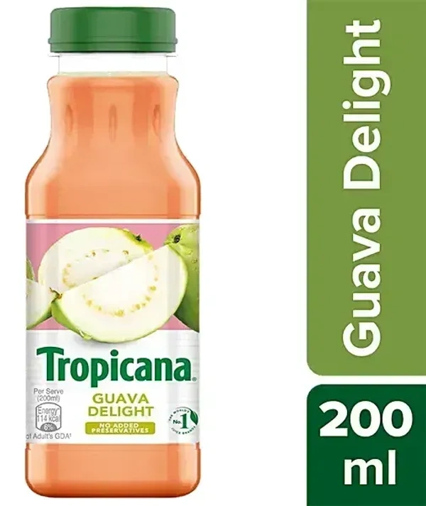 Tropicana Guava Packet Soft Drink 200ml - 200ml
