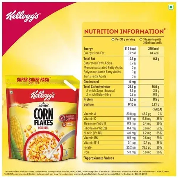 Kellogg's Corn Flakes Original, 475g - 475g