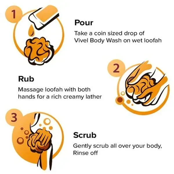 Vivel Body Wash Glycerine + Honey, 100 ml - 100 ml