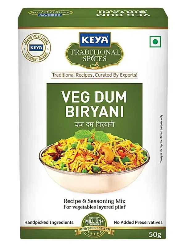 Keya Veg Dum Biryani Masala, 100g - 50g