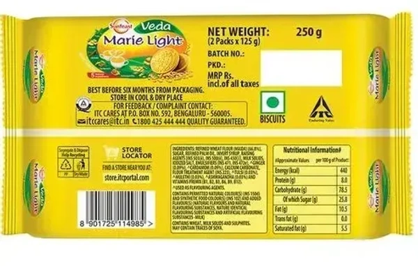 Marie Light Sunfeast Marie Light Biscuits Veda, 250g - 250g
