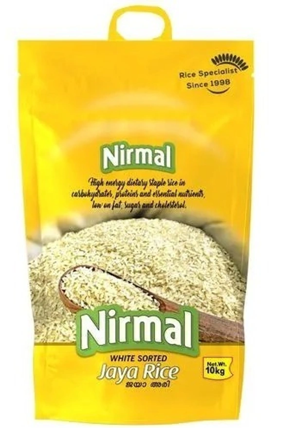 Nirmal White Sorted Jaya Rice, 10 kg - 10 kg
