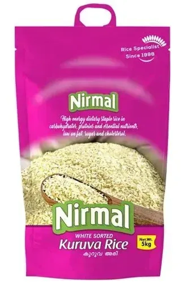 Nirmal White Sorted Kuruva Rice, 5 kg - 5 kg