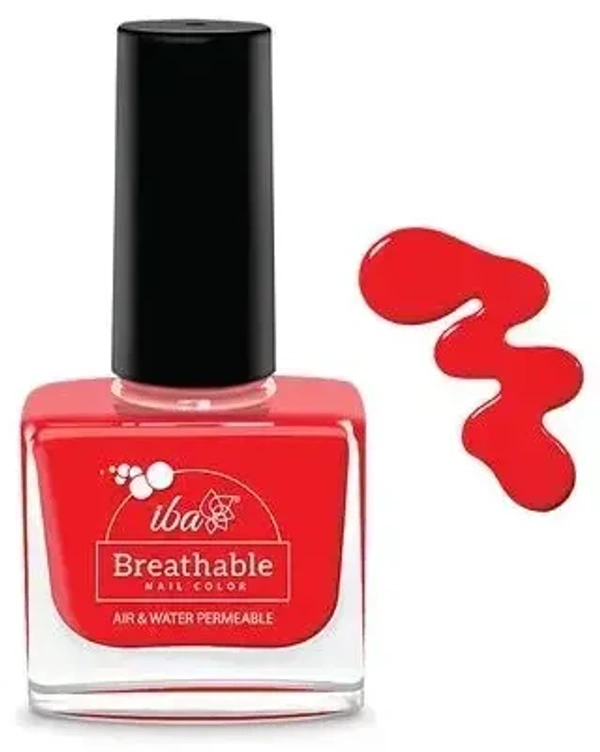 Iba Breathable Nail Color B11 Red Velvet, 9 ml - 9 ml
