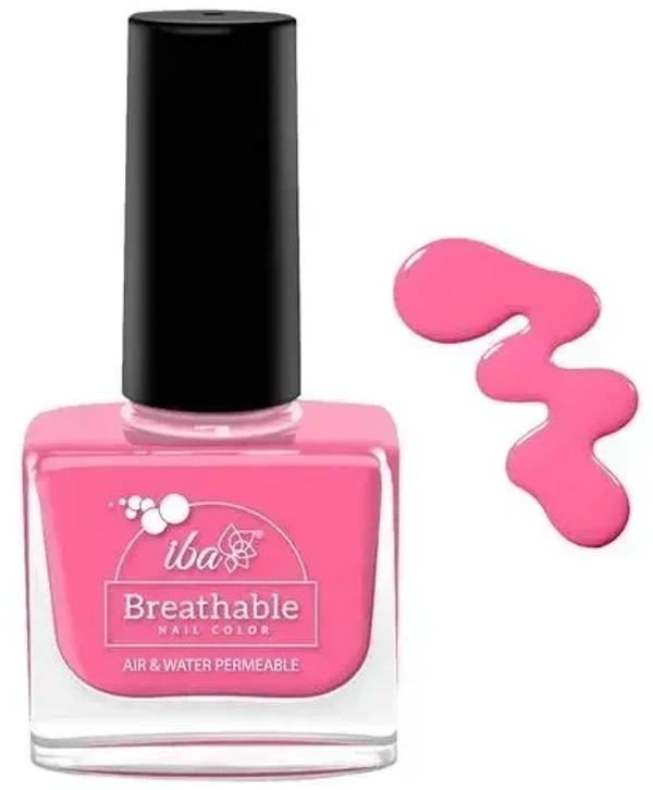 Iba Breathable Nail Color B15 Hot Pink, 9 ml - 9 ml