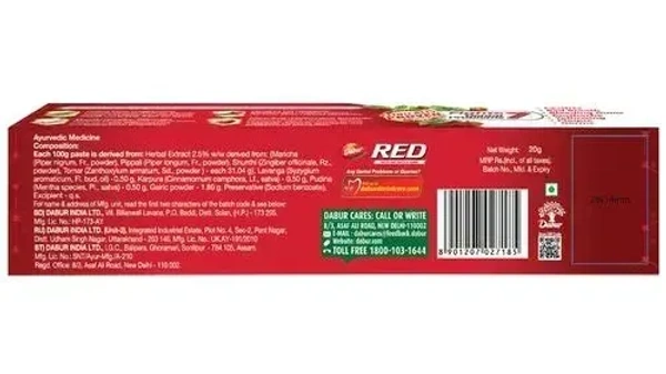 Dabur Red Paste For Teeth& Gum, 18g - 18g