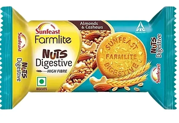Farmlite Sunfeast Farmlite Biscuits Nuts Digestive Pack, 100g