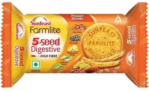 Sunfeast Farmlite Biscuits 5 Seed Digestive, 100g - 100g