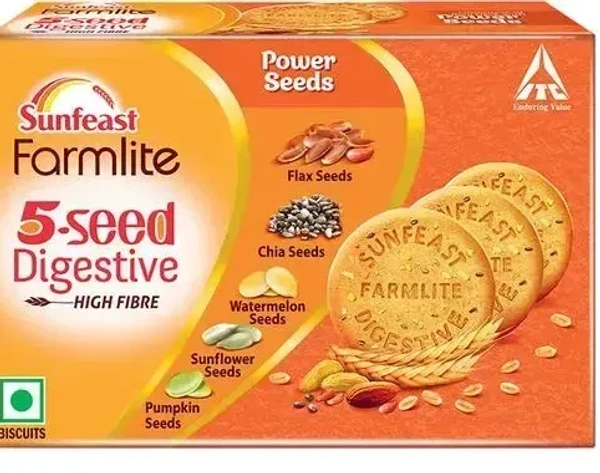 Sunfeast Farmlite Biscuits 5 Seed Digestive, 250g - 250g