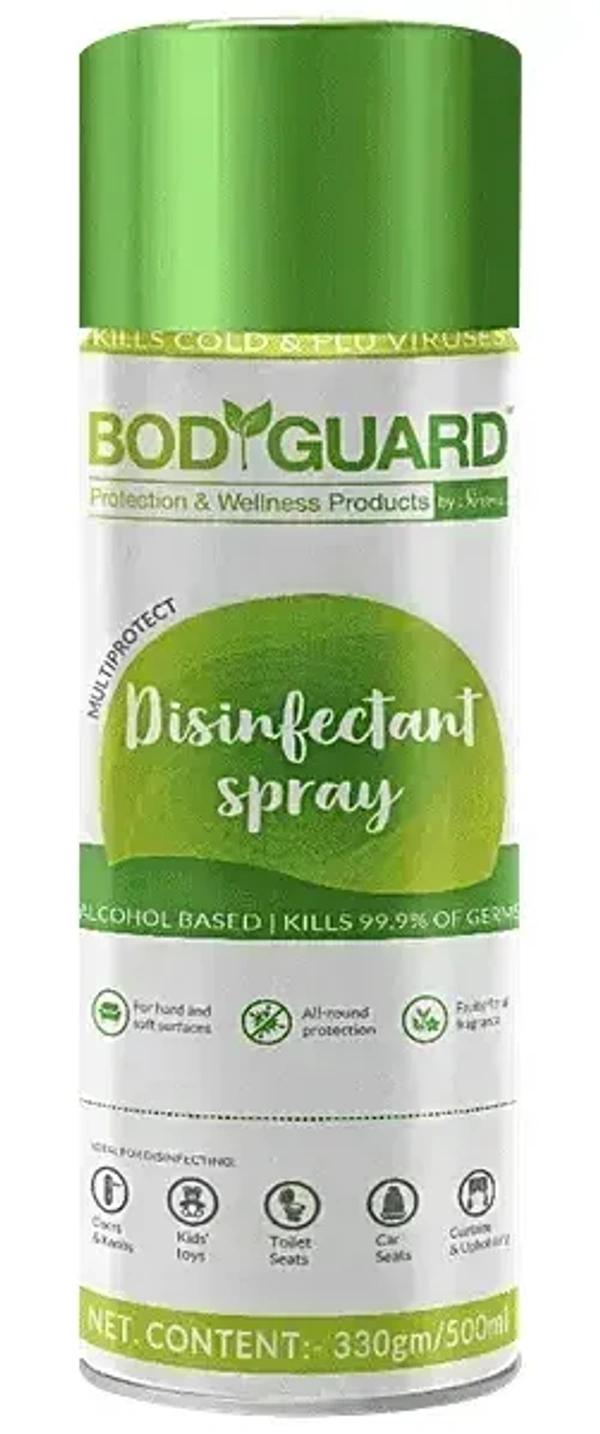 Bodyguard BodyGuard Multipurpose Alcohol Based Disinfectant Sanitizer Spray, 500 ml - 500ml