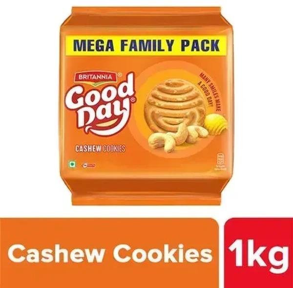 Britannia Good Day Cashew Cookies, 1 kg - 1Kg
