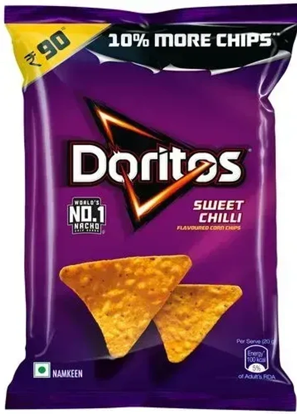Doritos Nacho Chip Namkeen Sweet Chilli Flavour, 66g