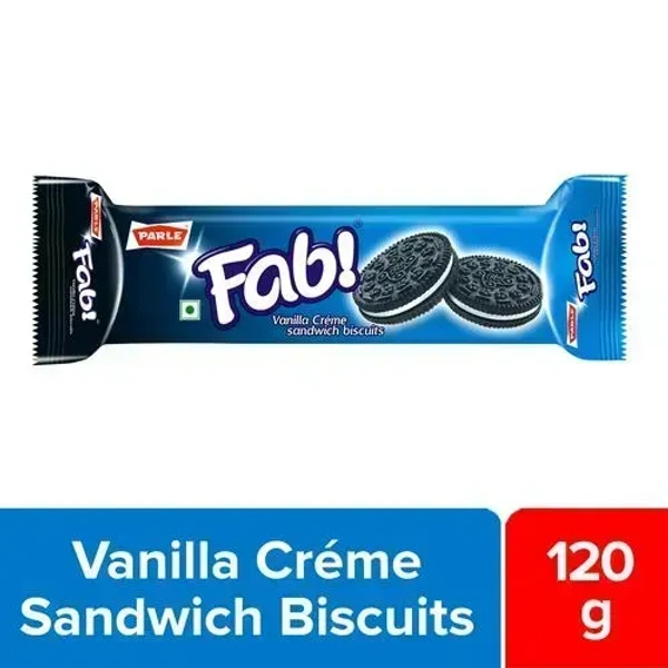 Parle Fab Vanilla Creme Sandwich Biscuits 120 g - 120g