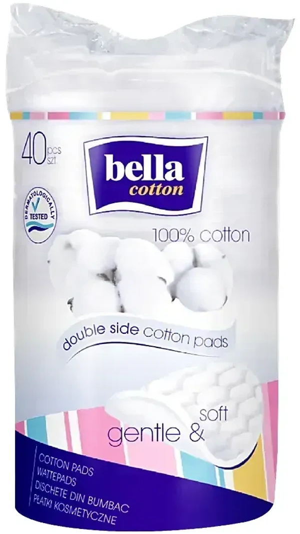 Bella Double Side Cotton Pads( 80 Pieces), 1pcs - 1pcs