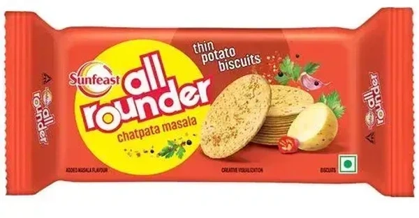 All Rounder Sunfeast All Rounder Potato Biscuits Chatpata Masala, 32.9g - 28.2g