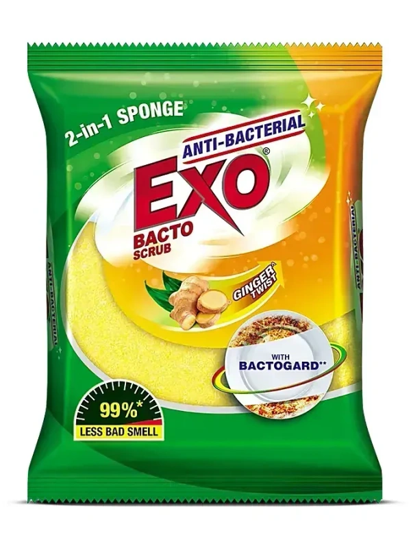 Exo Anti Bacterial Bacto Scrub 2 In 1 Sponge, 2 pcs - 2 pcs