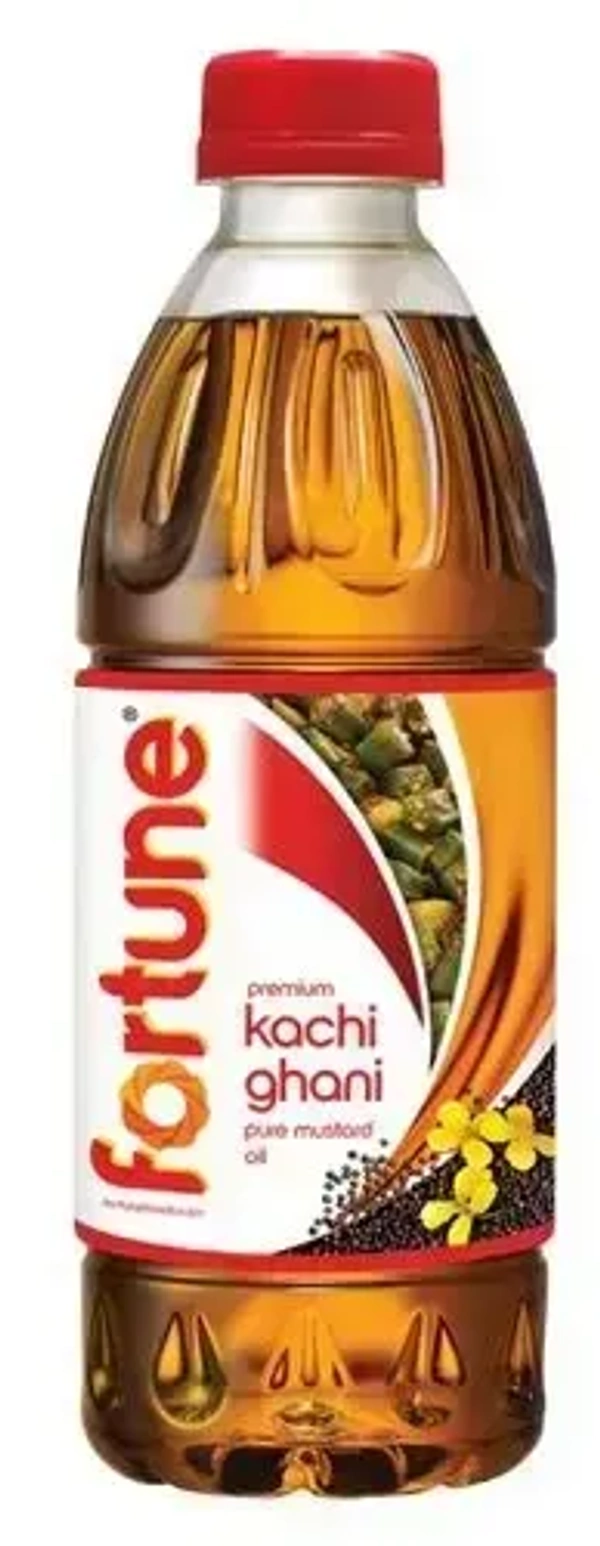 Fortune Premium Kachi Ghani Pure Mustard Oil Bottle, 200 ml