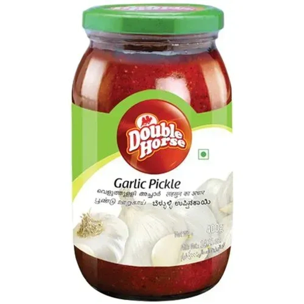 Double Horse Garlic Pickle Bottle, 400g - 400g