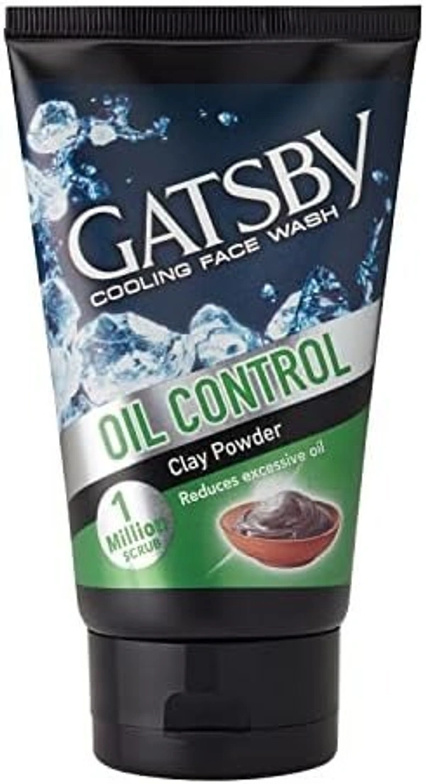 Gatsby Cooling Facewash Oil Control (Clay Powder), 50g - 50g