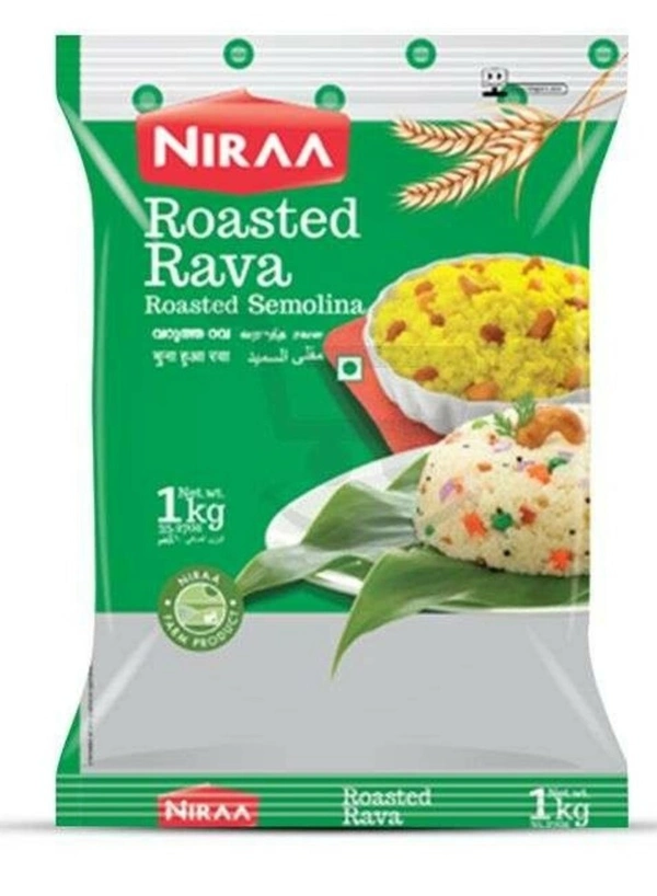 Niraa Roasted Rava, 1Kg - 1Kg
