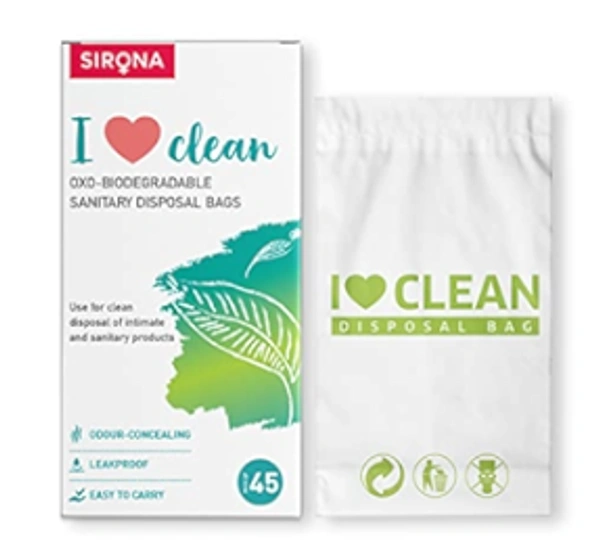 Sirona Sanitary and Diapers Disposal Bag (45 Bags), 45 bags - 45 bags