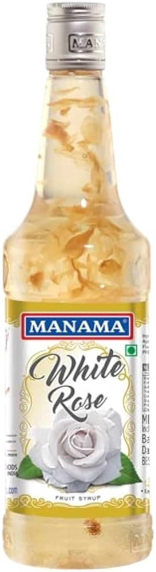 Manama White Rose Syrup, Mixer for Mocktails 750ml - 750ml