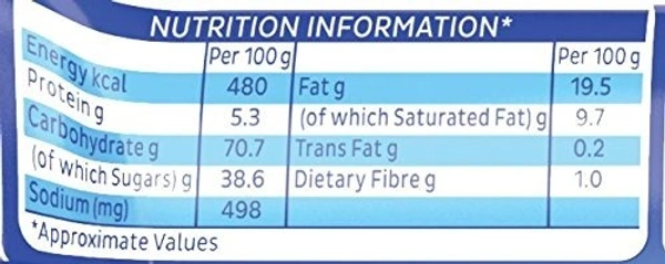 Oreo Cadbury Original Oreo Cr�me Vanilla Biscuit, 120g