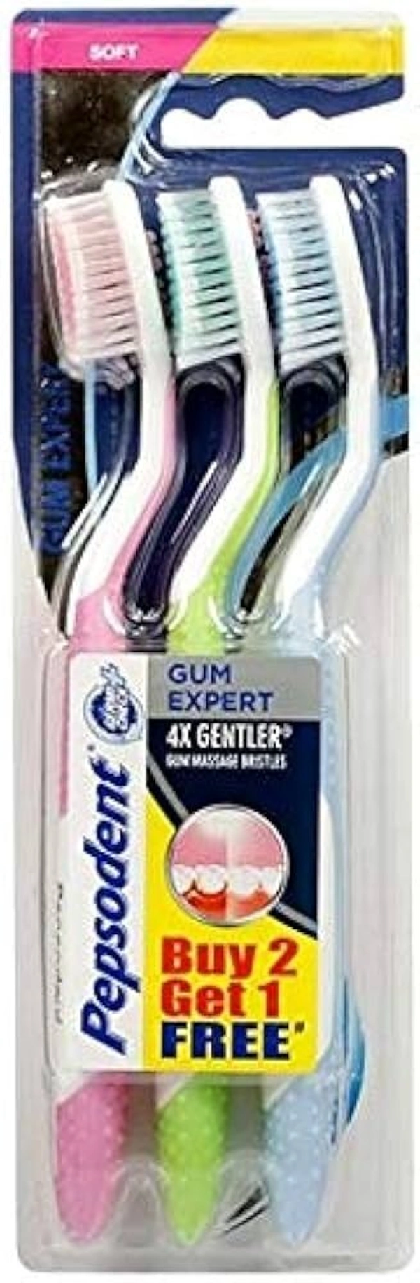 Pepsodent Gum Expert Toothbrush, 3 pcs - 3 pcs