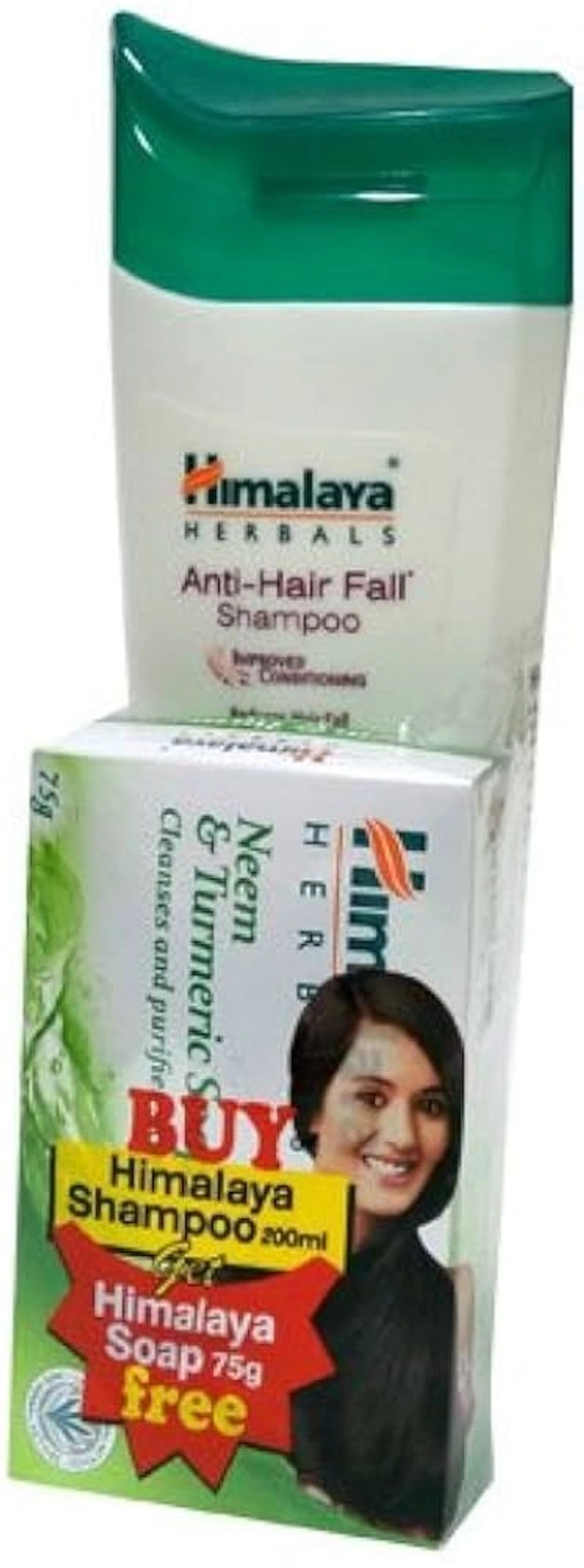 Himalaya Anti hair Fall Shampoo Free With Himalaya Soap, 200 ml - 200 ml