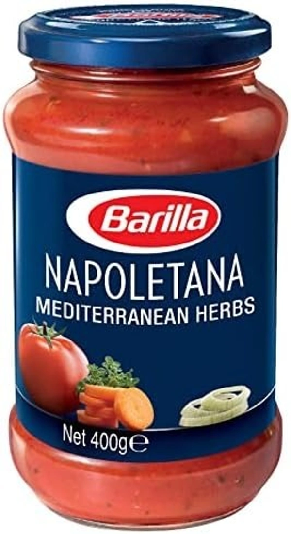 Barilla Napoletana With Mediterranean Herbs Pasta-Pizza Sauce, 400g - 400g