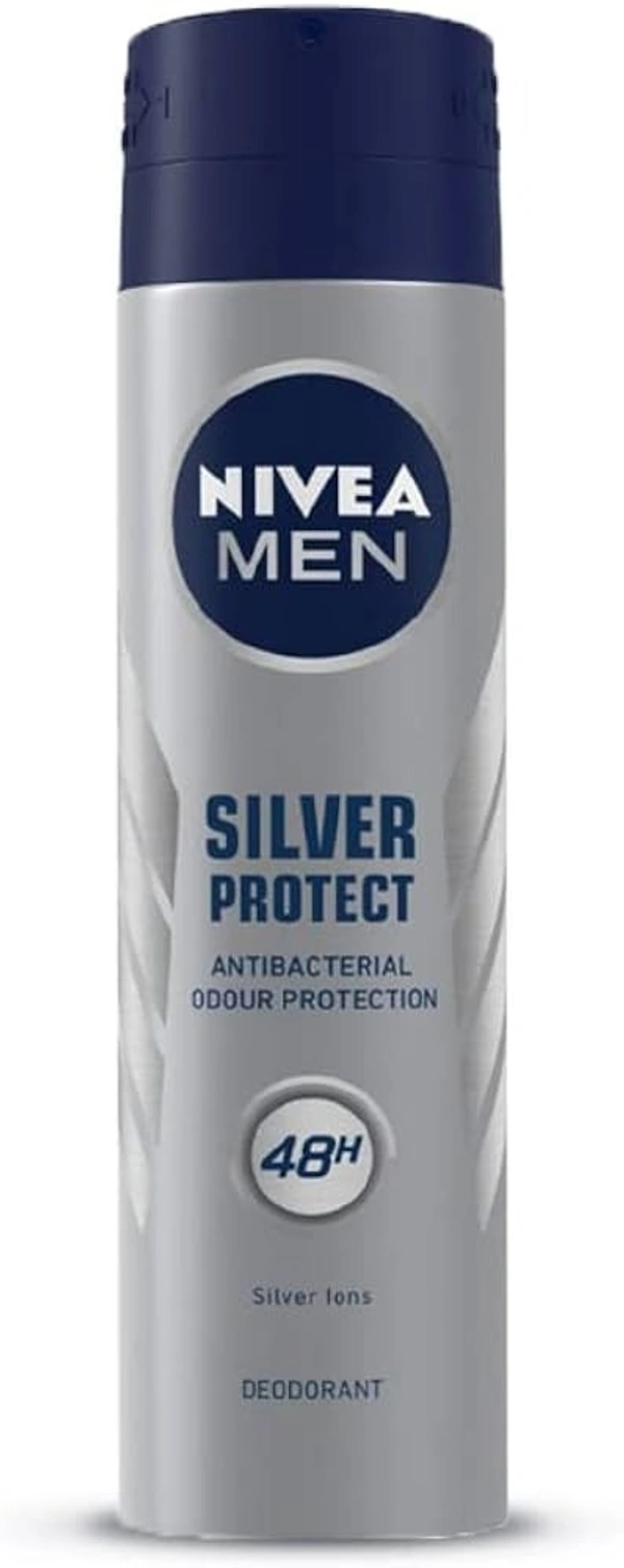Nivea Men Deo Silver Protect Antibacterial Deodorant, 150 ml - 150 ml
