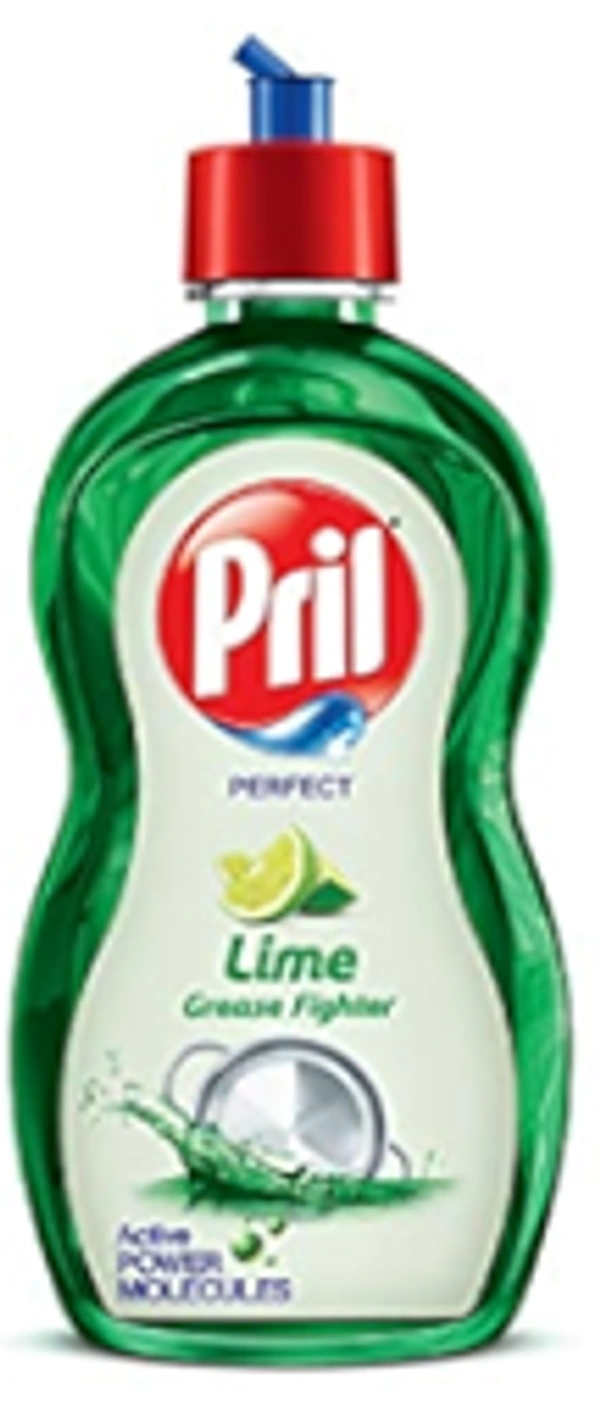 Pril Perfect Lime Grease Fighter Active Dishwash Liquid, 425 ml - 425 ml
