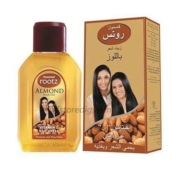 Vasmol Rootz Almond Hair Oil, 200 ml - 200 ml