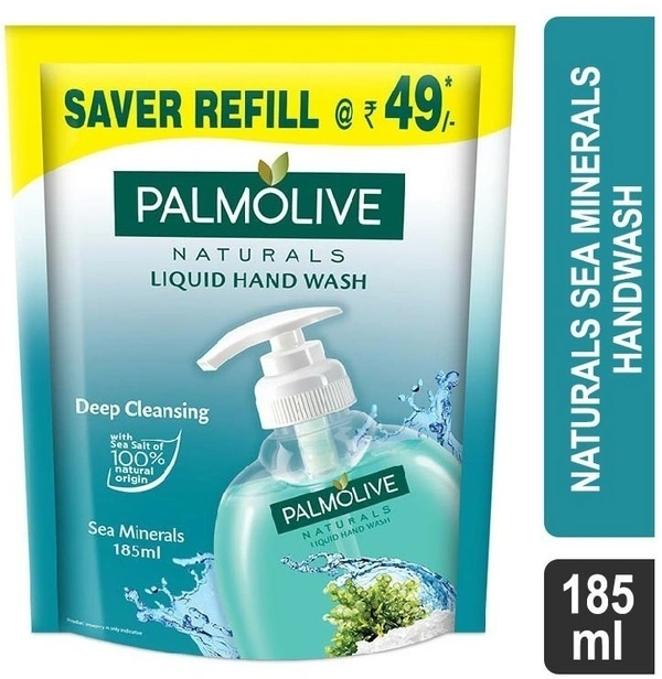 Palmolive Naturals Deep Cleansing Sea Minerals Liquid Handwash Refil, 185 ml
