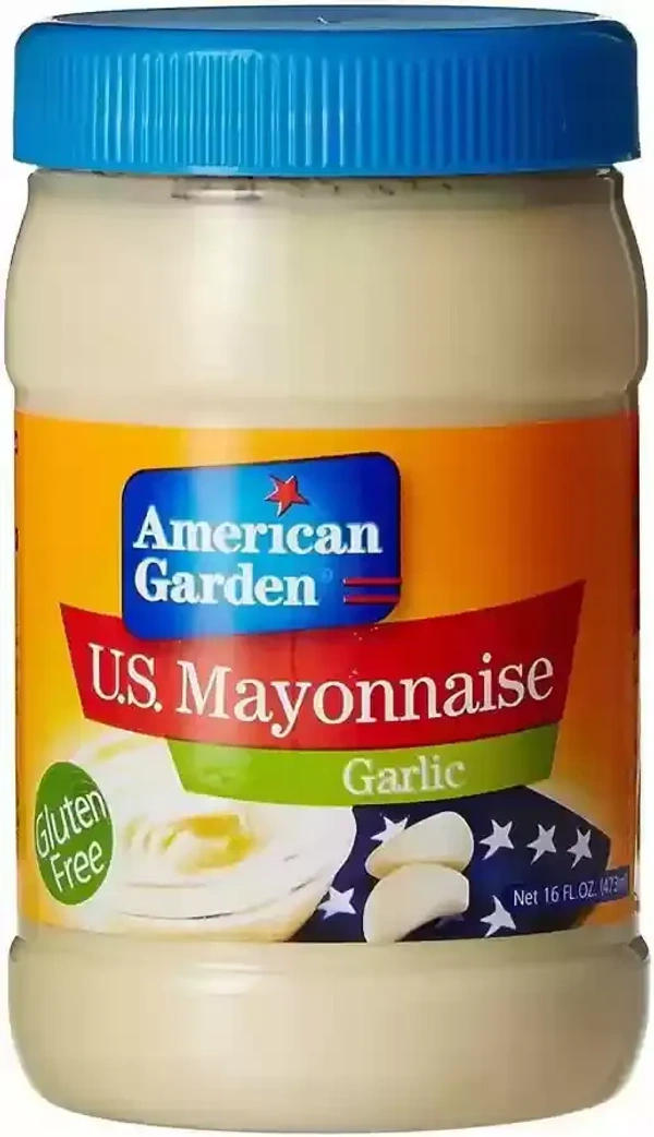 American Garden U.S Mayonnaise Garlic, 473 ml - 473 ml