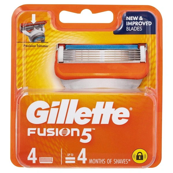 Gillette Fusion Cart 4s 1 Cartridge Fusion Cart 4's, 4 pcs - 4 pcs