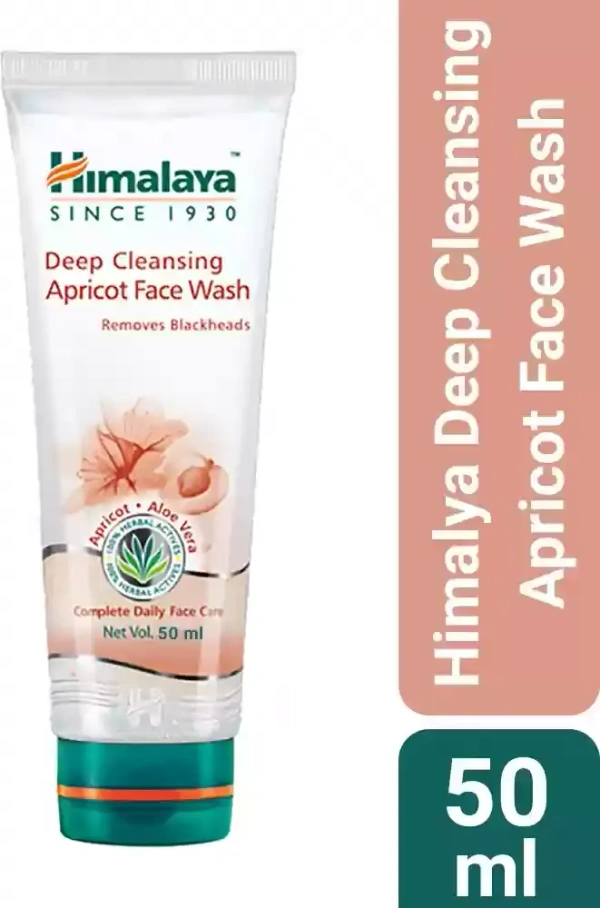 Himalaya Face Wash Apricot Deep Cleansing, 50ml - 50ml