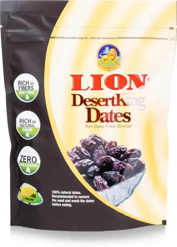 Lion Desert King Dates Pouch, 500g - 500g
