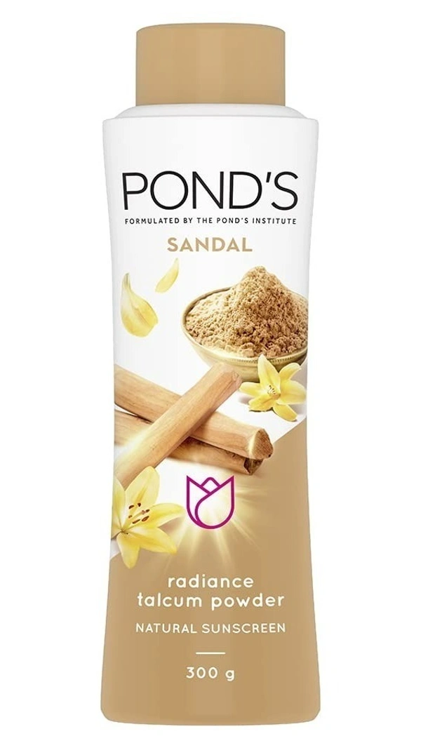 Pond's Sandal Radiance Talcum Powder, 300g - 300g