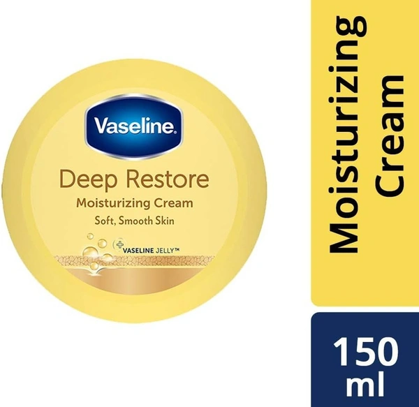 Vaseline Deep Restore Cream Moisturising, 150ml - 150ml