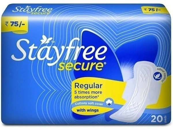 StayFree Stayfree Secure Regular With Wings 20 Pads, 20 pads - 20 pads
