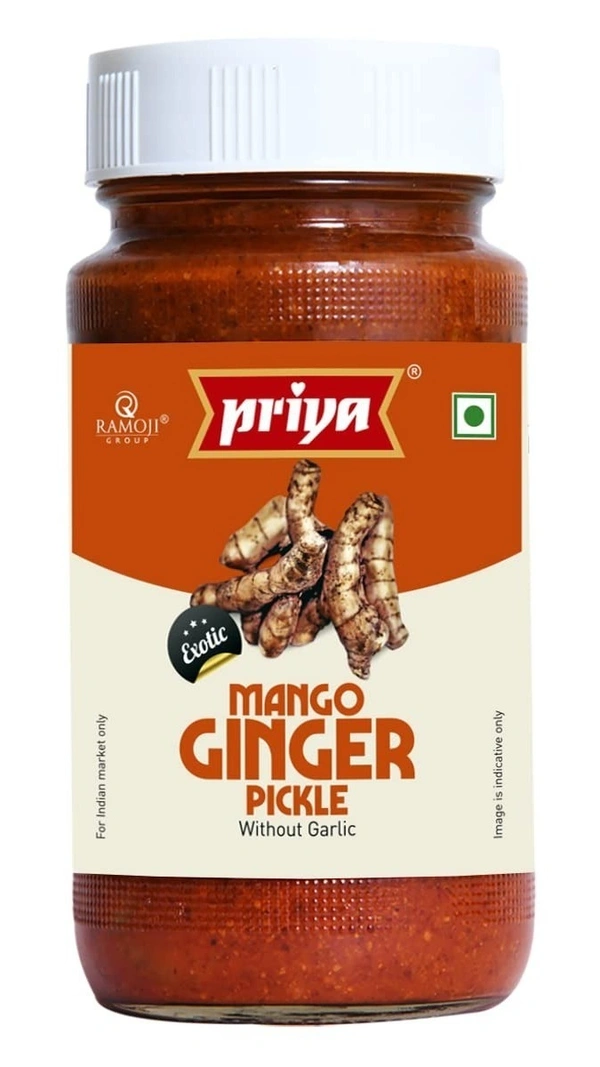 Priya Mango Ginger Pickle Without Garlic, 300g - 300g