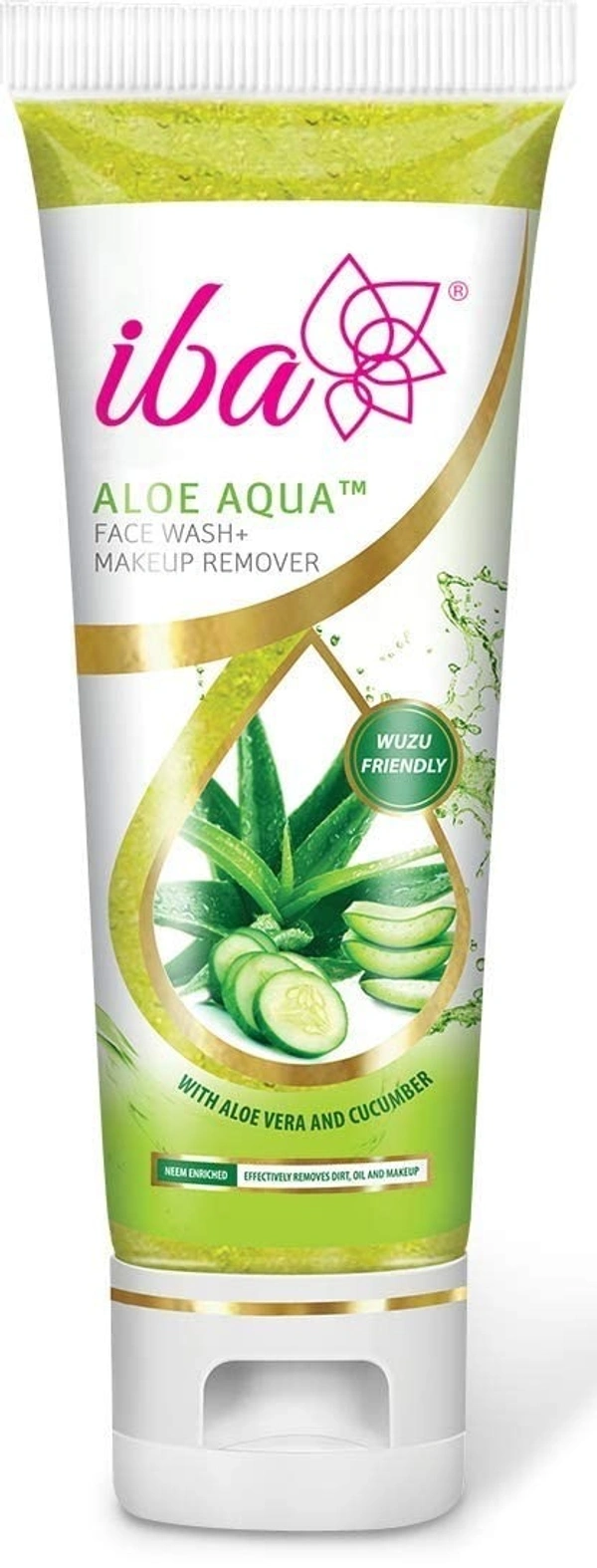 Iba Aloe Aqua Face Wash + Makeup Remover, 100 ml