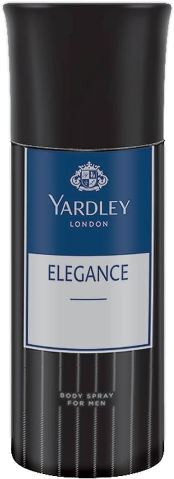 Yardley London Elegance Body Spray For Men, 150 ml - 150 ml