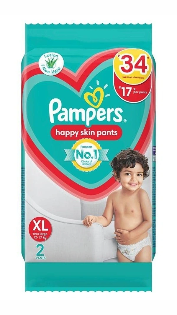 Pampers Baby Dry Pants Xl Kg Nos, 2 Nos - 2 Nos