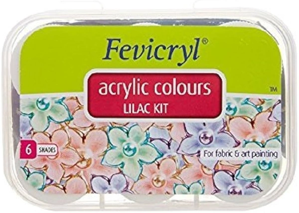 Pidilite Fevicryl Acrylic Colours Lilac Kit, 60 ml