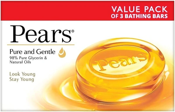 Pears Soap Pure & Gentle 125g (Pack of 5) - 125gm