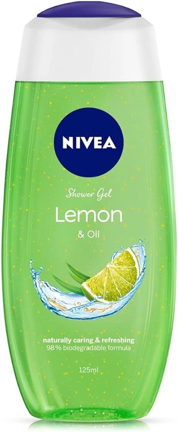 Nivea Showe Gel Lemon Oil, 125ml - 125ml